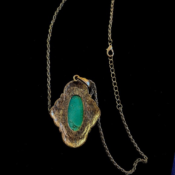 Vintage Silver turquoise necklace. May need cleaning - Picture 9 of 12